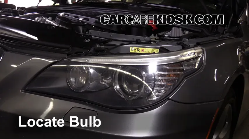2008 BMW 535xi 3.0L 6 Cyl. Turbo Sedan Lights Headlight (replace bulb)